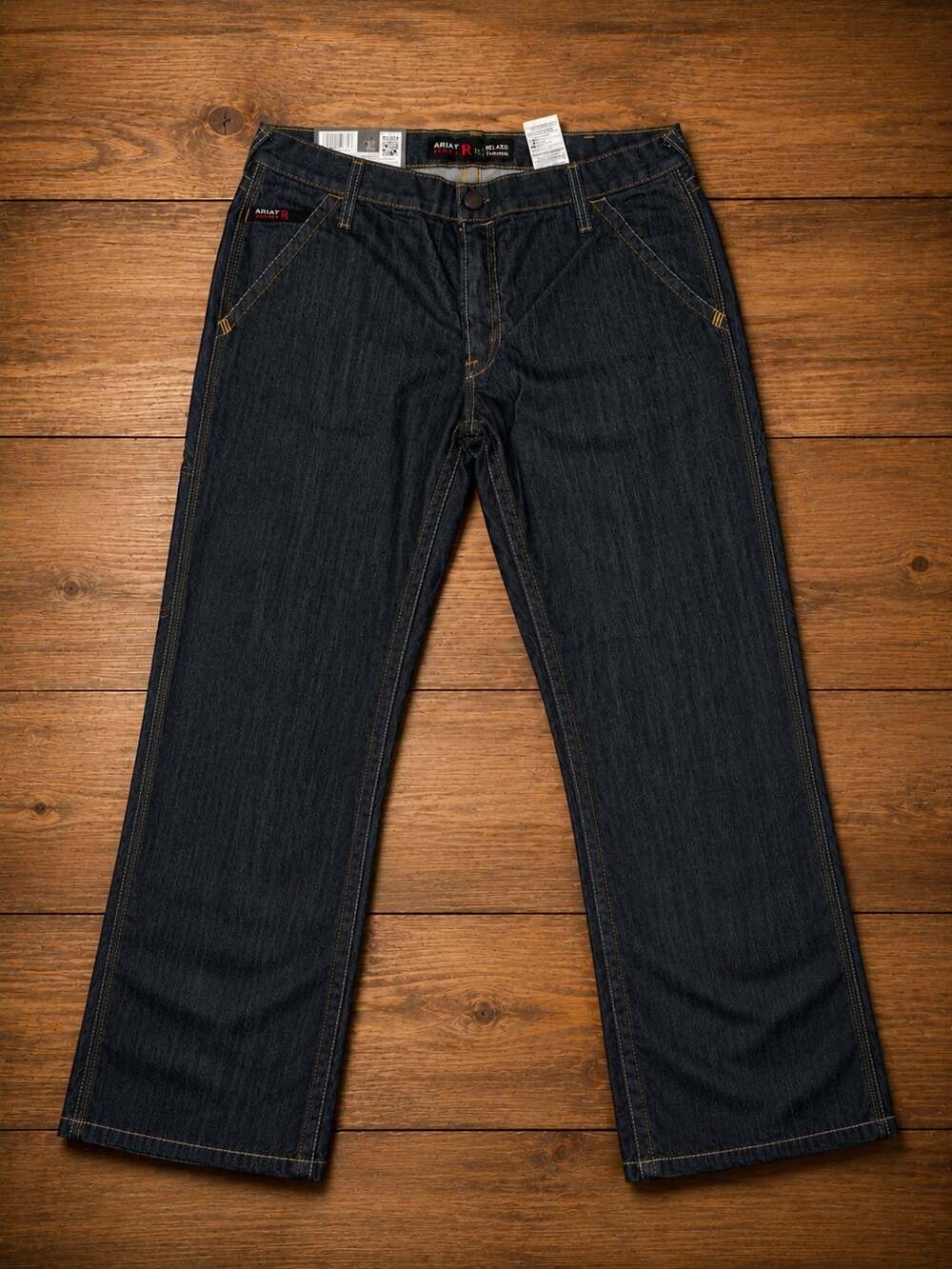 Ariat FR M4 Relaxed DuraStretch Workhorse Stackable Straight Leg Jeans Size 36x3